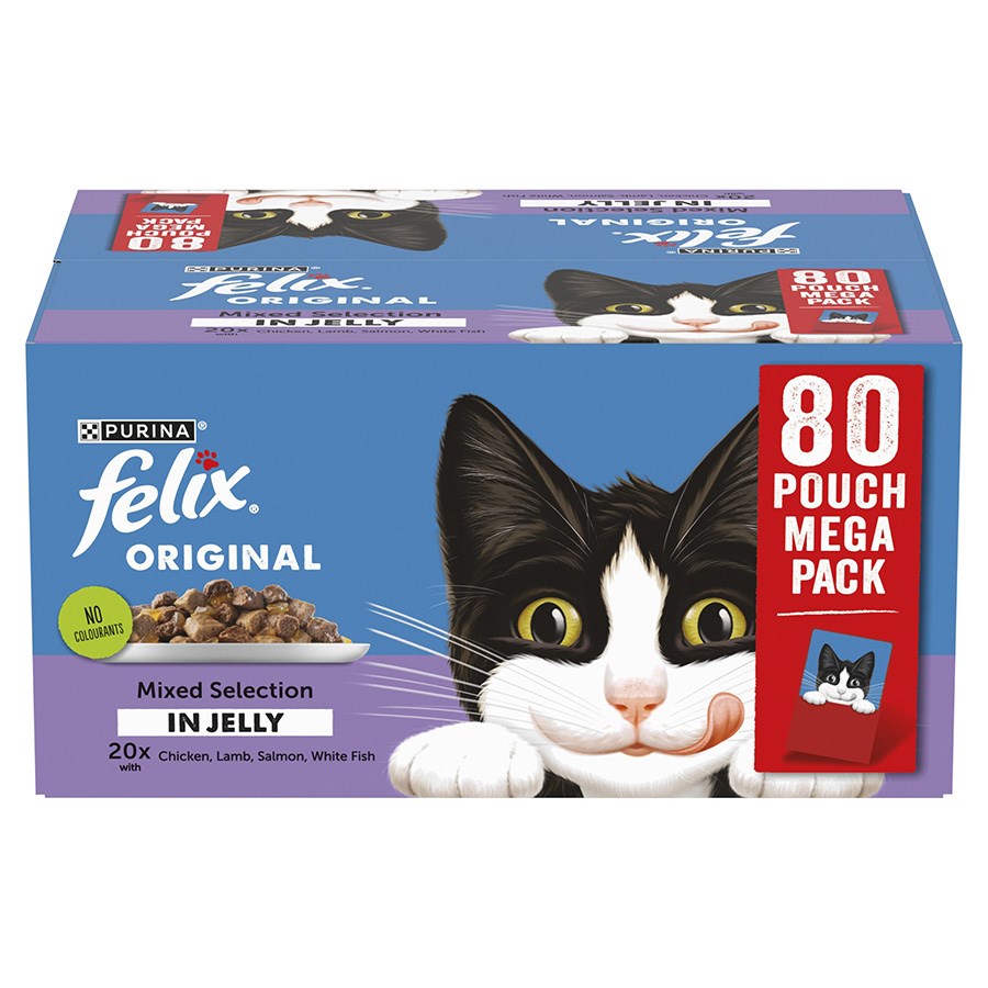 Felix MV Mixed Selection in Jelly Cat Food 80x85g