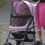 Rosewood Pet Gear Happy Trails No-Zip Stroller, Pink Diamond Pram - Ormskirk Pets