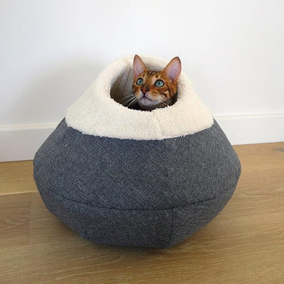 Rosewood Round Cosy Plush Cat Cave - Ormskirk Pets