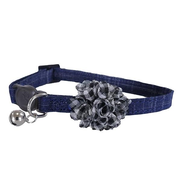 Rosewood Designer blue scrunch cat collar - Ormskirk Pets