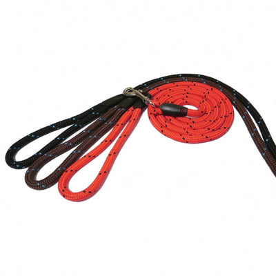 Rosewood Rope Twist Lead with Trigger Hook Black/Blue 64"