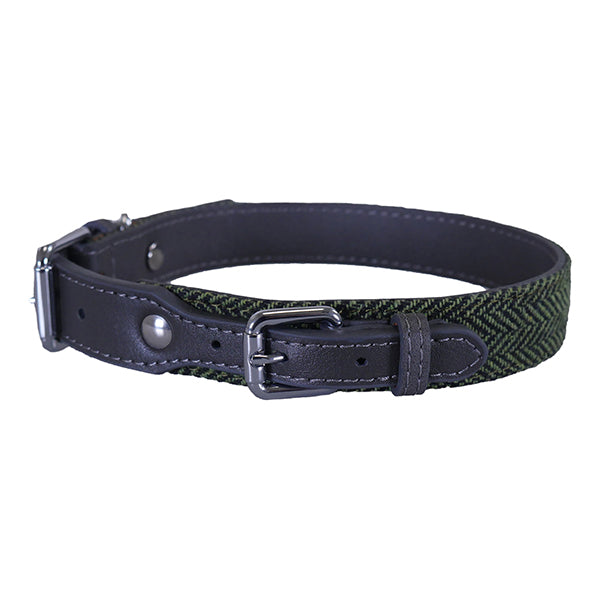 Rosewood Collars Forest Herringbone/Grey