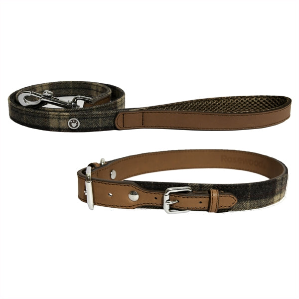 Rosewood Collars Tweed Check