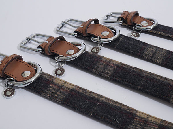 Rosewood Collars Tweed Check