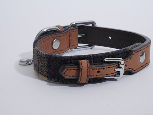 Rosewood Collars Tweed Check