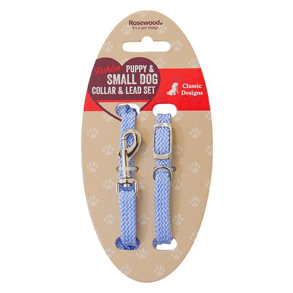 Rosewood Puppy Collar And Lead Set (Blue or Pink) - Ormskirk Pets