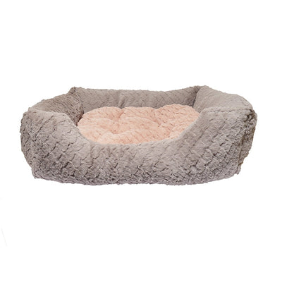 40 Winks Grey & Pink Dog Bed