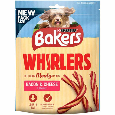 BAKERS Dog Treat Bacon and Cheese Whirlers 130G - Ormskirk Pets