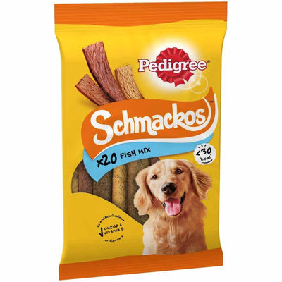 PEDIGREE Schmackos Dog Treats with Fish 20 Stick packet - Ormskirk Pets