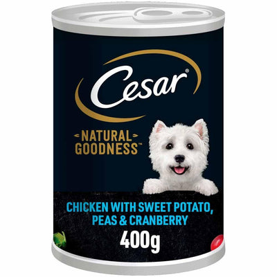 Cesar Natural Goodness Adult Wet Dog Food Tin Chicken & Veg 400g x 6 - Ormskirk Pets