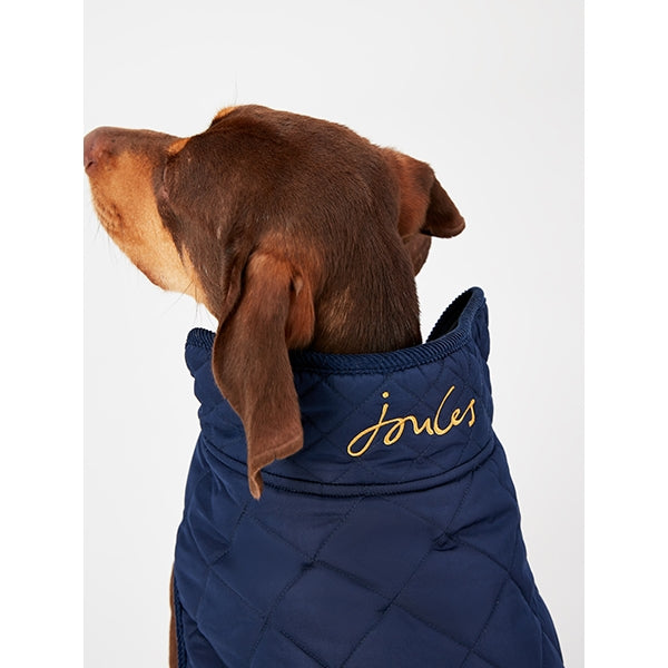 Joules Navy Quilted Coat