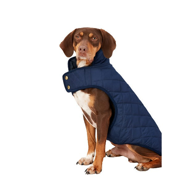 Joules Navy Quilted Coat