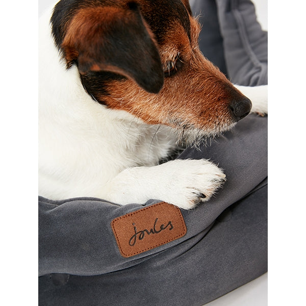 Joules Chesterfield Pet Bed Grey