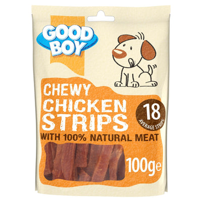 Good Boy Chewy Chicken Strips 100g - Ormskirk Pets