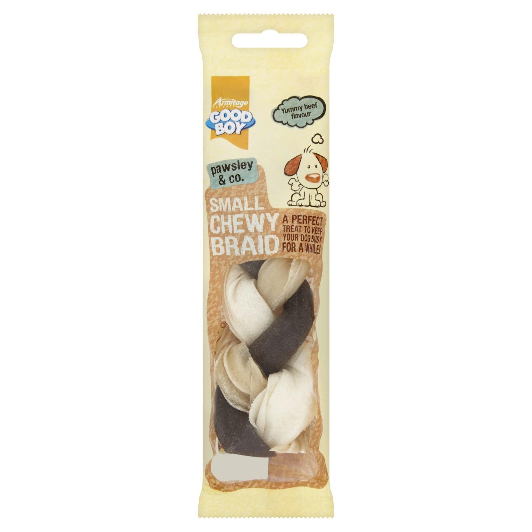 Good Boy Chewy Braid Beef Small 125mm (5”) 55g - Ormskirk Pets