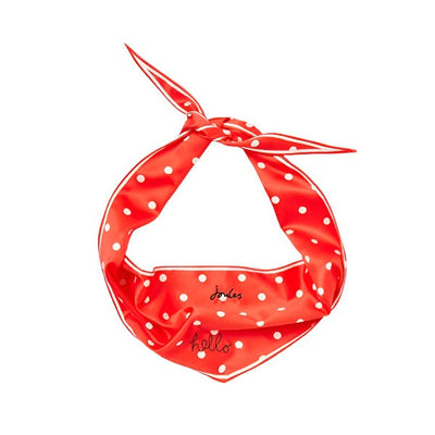 Joules Hello Neckerchief Collar Red Polka Dot