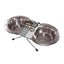 Rosewood Paw Embossed Wire Double Diner Small - Ormskirk Pets