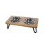 Rosewood Wooden Double Diner - 350ml X 2 - Ormskirk Pets