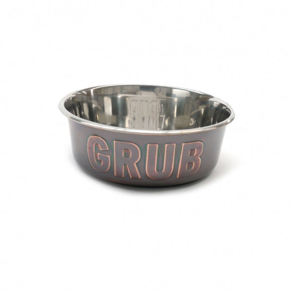 Rosewood Deluxe Steel Bowls Grub Steel Pet Bowl Small