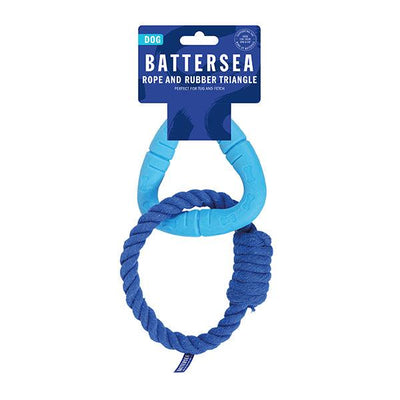 Rosewood Battersea Rope and Rubber Triangle Dog Toy - Ormskirk Pets