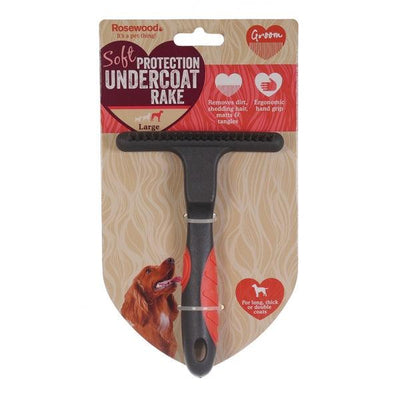 Rosewood Soft Protection Undercoat Rake Comb (Large) - Ormskirk Pets