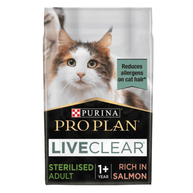 Pro Plan Live Clear Sterilised Adult Dry Cat Food Salmon 2.8Kg - Ormskirk Pets