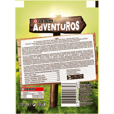 Adventuros Dog Treat Buffalo Wild Flavour Stick 120G - Ormskirk Pets