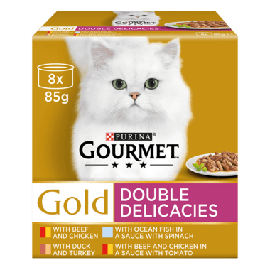 Gourmet Gold Cat Food Double Delicacies 8X85G - Ormskirk Pets