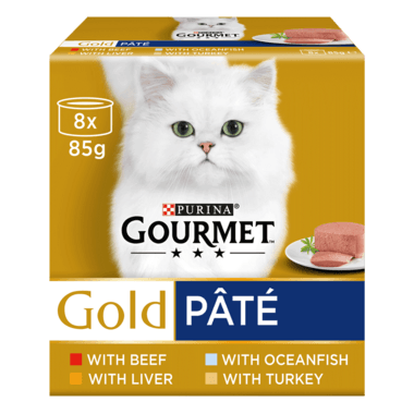 Gourmet Gold Cat Food Pate Recipes 8X85G - Ormskirk Pets