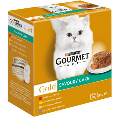 Gourmet Gold Adult Savoury Cake Meat And Veg Multipack 8X85G - Ormskirk Pets