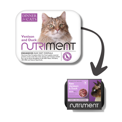 Nutriment Dinner for Cats Venison and Duck Cat Dinner 175g