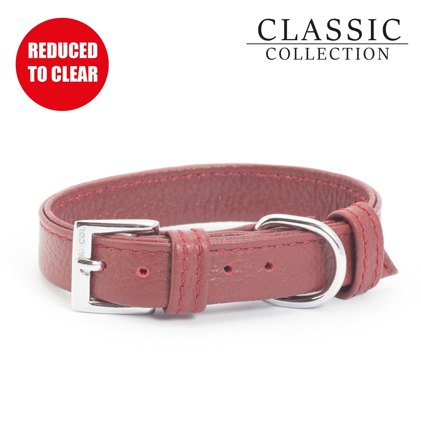 Ancol Folded Collar Red 22-26cm XS