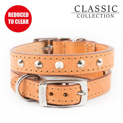 Ancol Diamond Stud Collar Tan 22-26cm XS