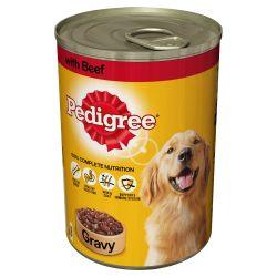 Pedigree Can in Gravy with Beef 400gx 12 - Ormskirk Pets