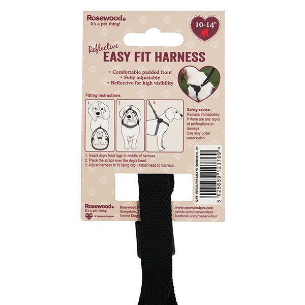 Rosewood Reflective Easy Fit Harnesses