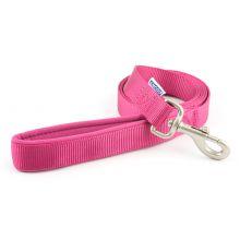 Ancol Padded Nylon Lead Raspberry 2.5x180cm - Ormskirk Pets