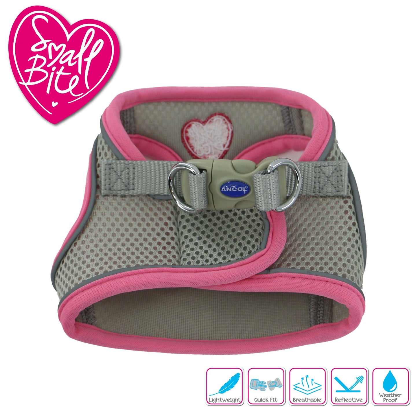 Ancol Small Bite Step-In-Harness XXS Pink 25-30cm