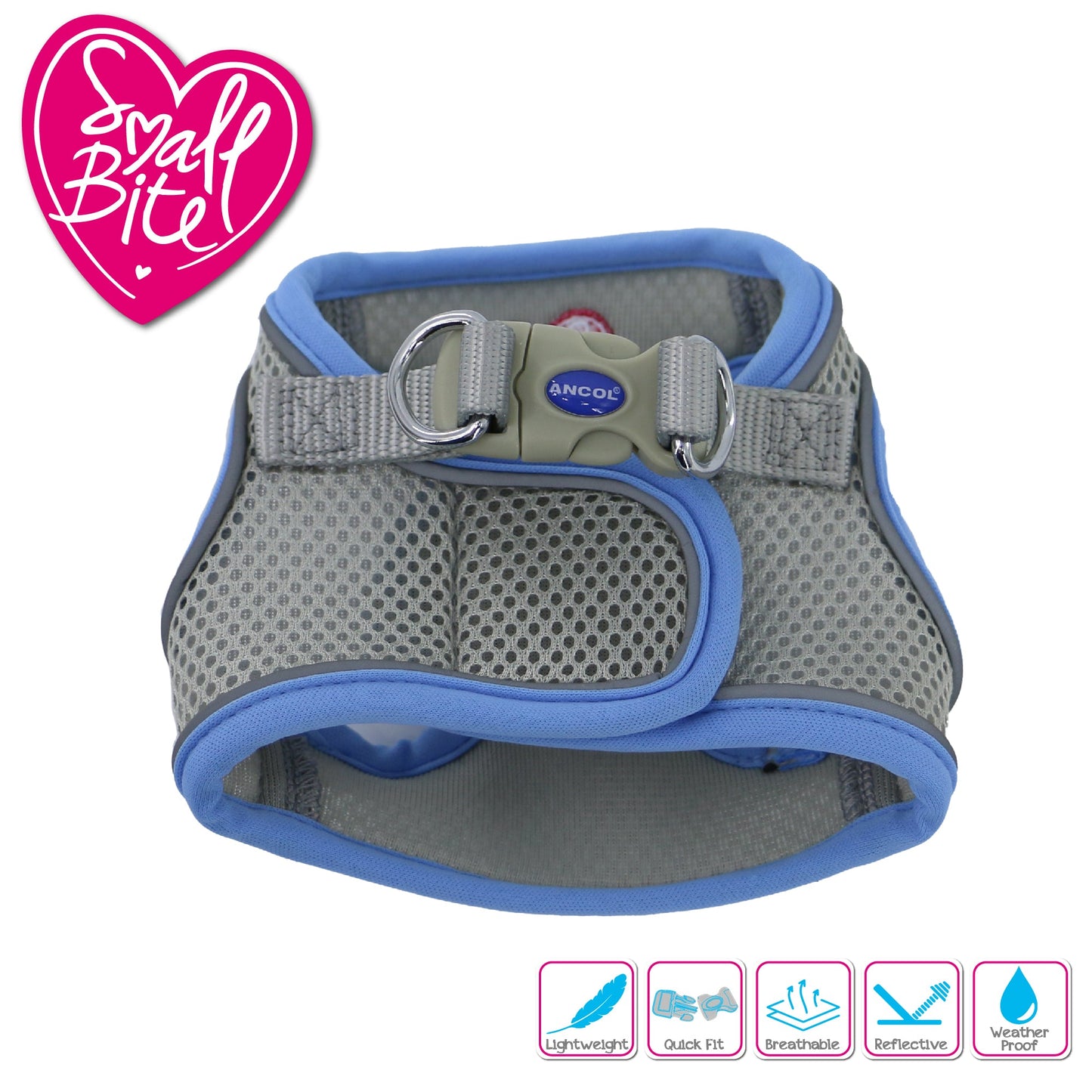 Ancol Small Bite Step-In-Harness XXS Blue 25-30cm