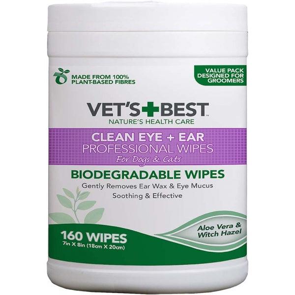 Rosewood Clean Eye & Ear Biodegradable Wipes for Dogs & Cats 160pc - Ormskirk Pets