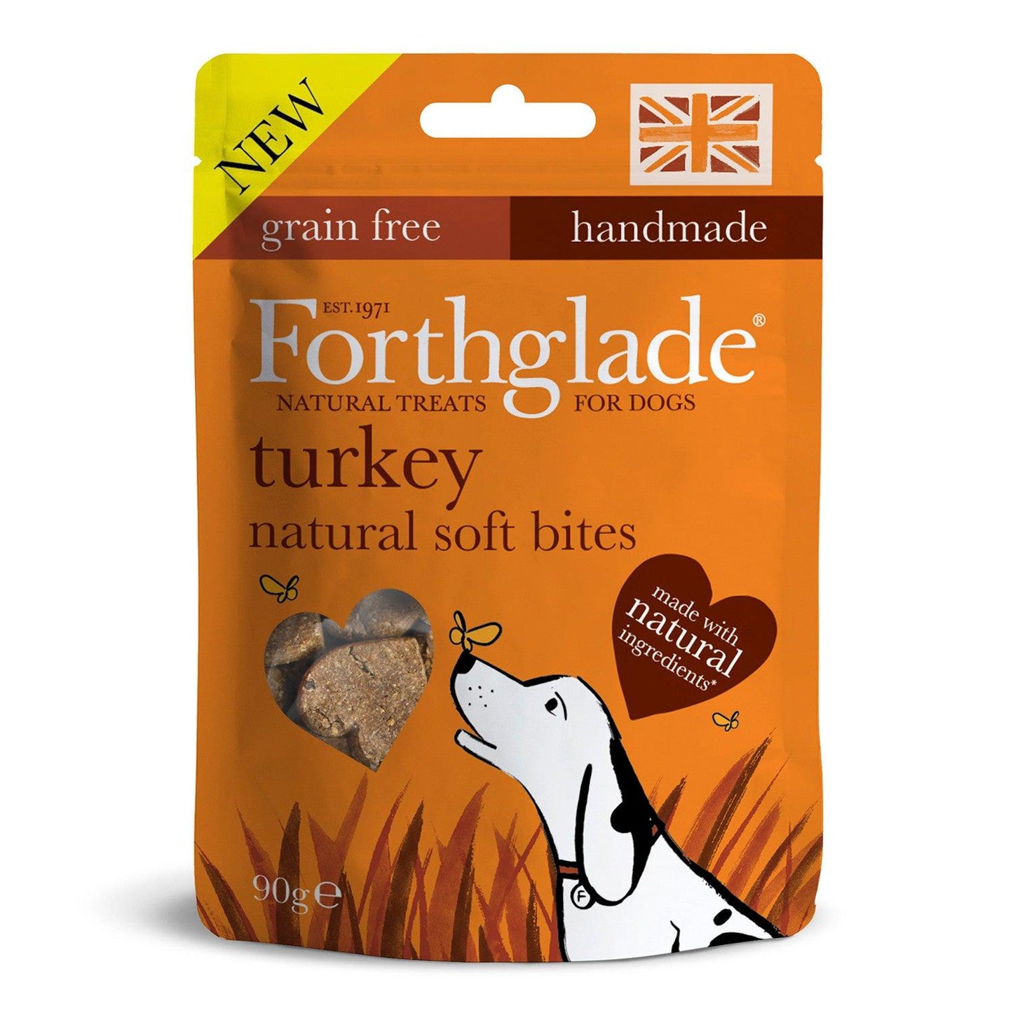 Forthglade Soft Bite Grain Free Turkey Treat, 90G x 8 - Ormskirk Pets