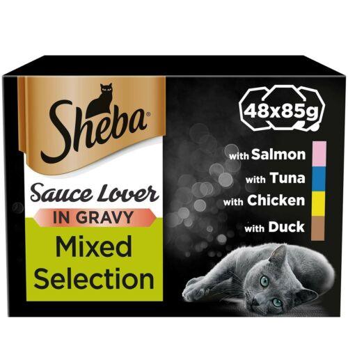 Sheba Sauce Lover Cat Food Trays Mixed Collection 8X85G - Ormskirk Pets