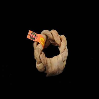 Bravo Prem Peanut Butter Braided Donut 12.5-15cm [Case of 12] - Ormskirk Pets