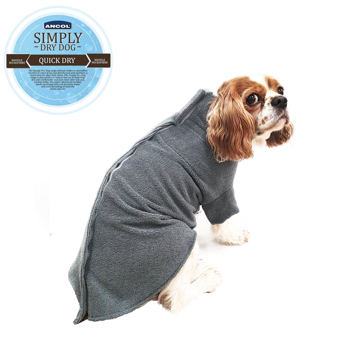 Ancol Simply Dry Deep Drying Coat 50cm - Ormskirk Pets