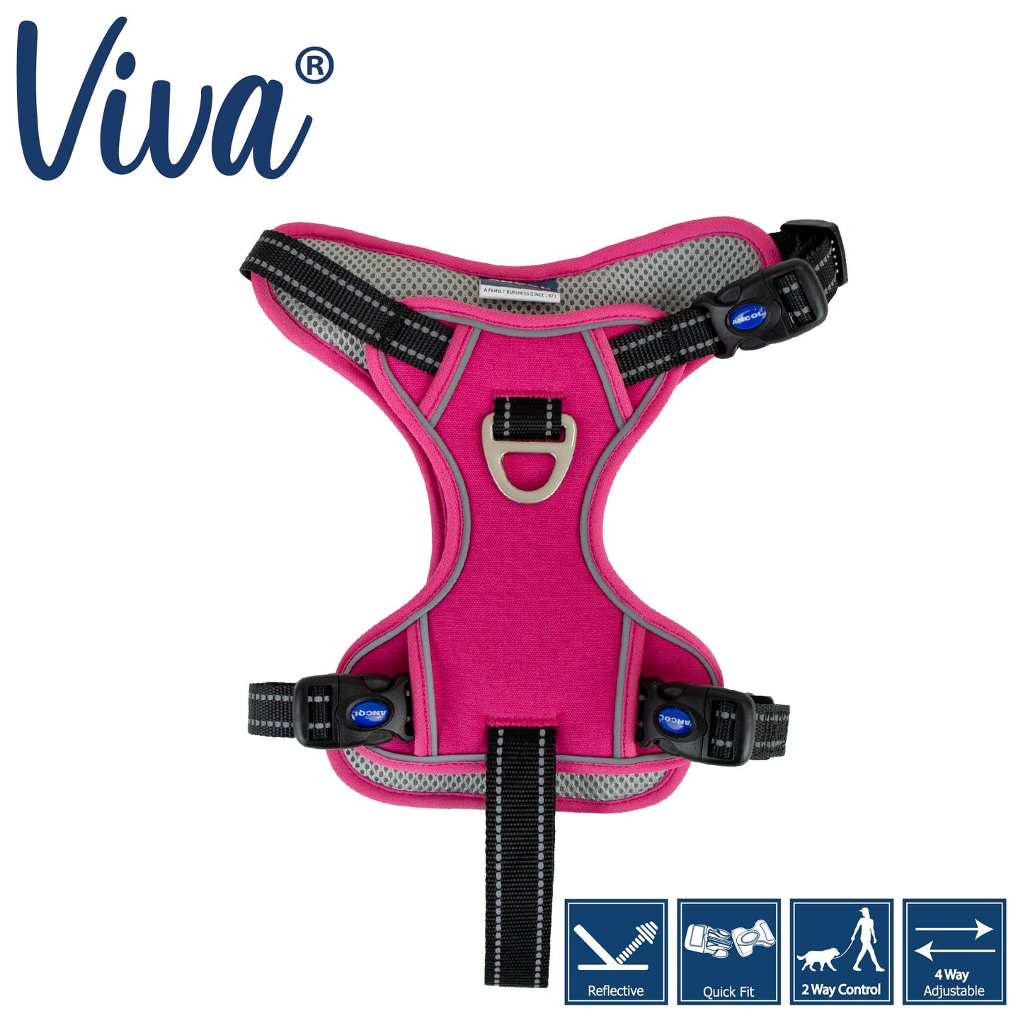 Ancol Viva Travel Harness Pink