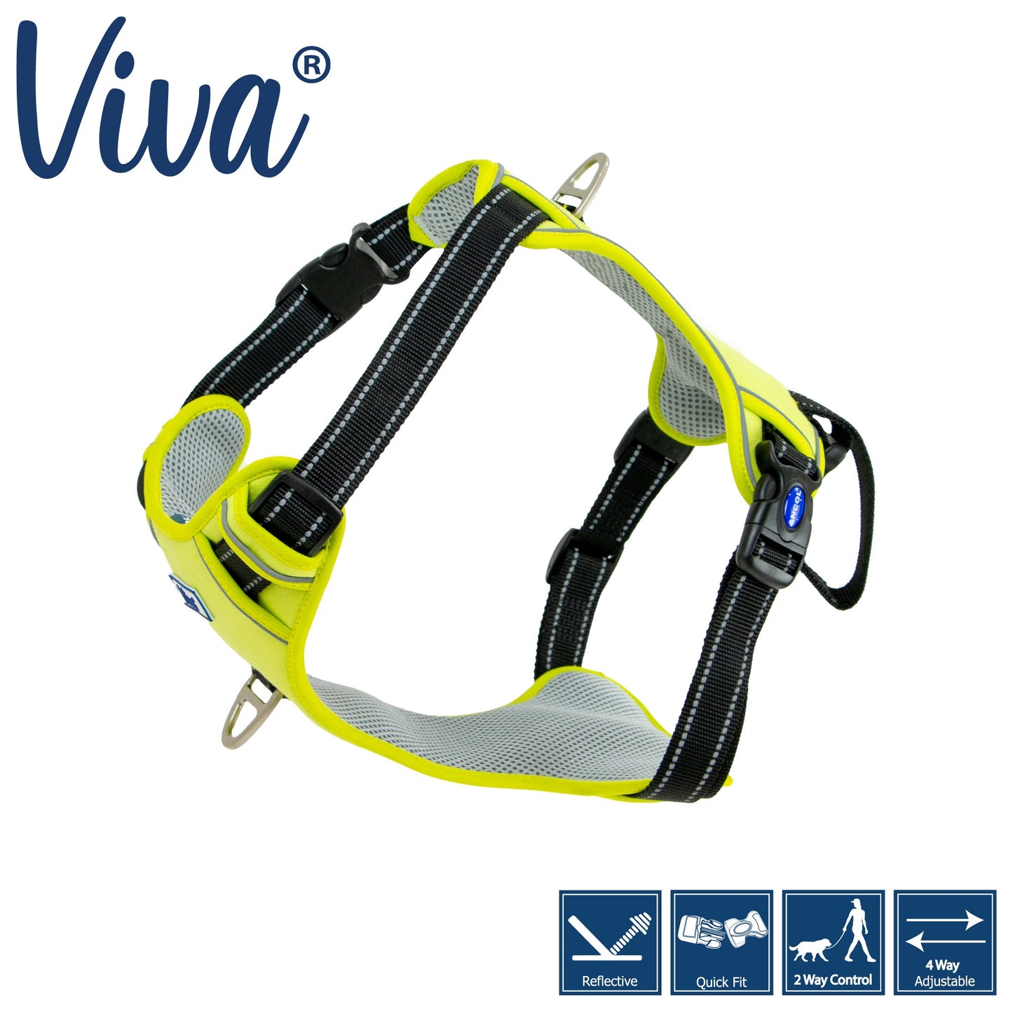 Ancol Viva Travel Harness Lime