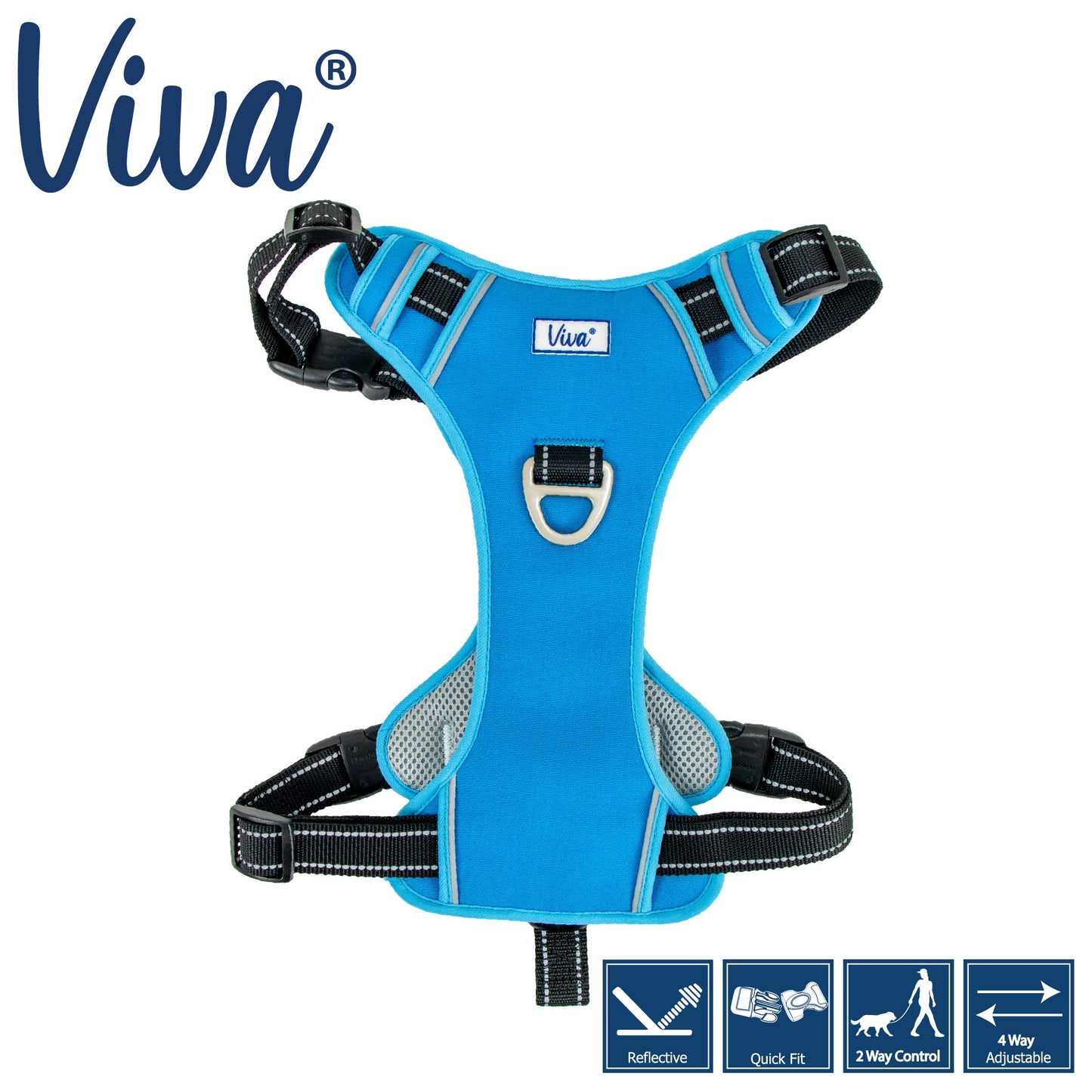 Ancol Viva Travel Harness Blue