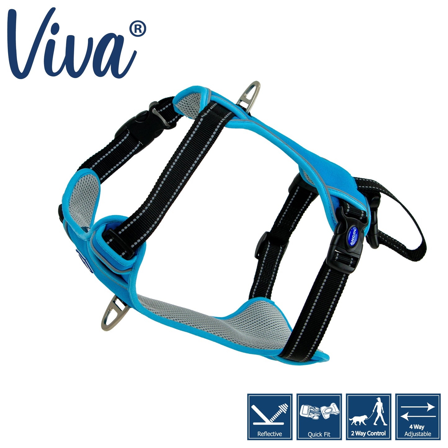 Ancol Viva Travel Harness Blue