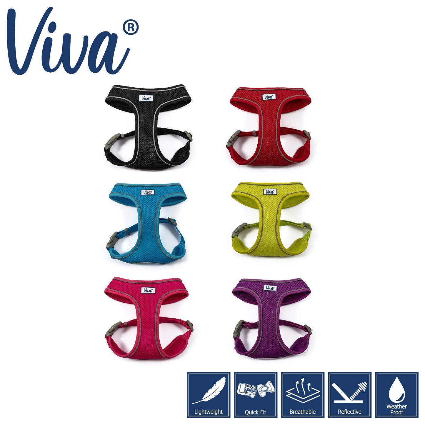 Ancol Viva Mesh Dog Harness Lime XS 28-40cm