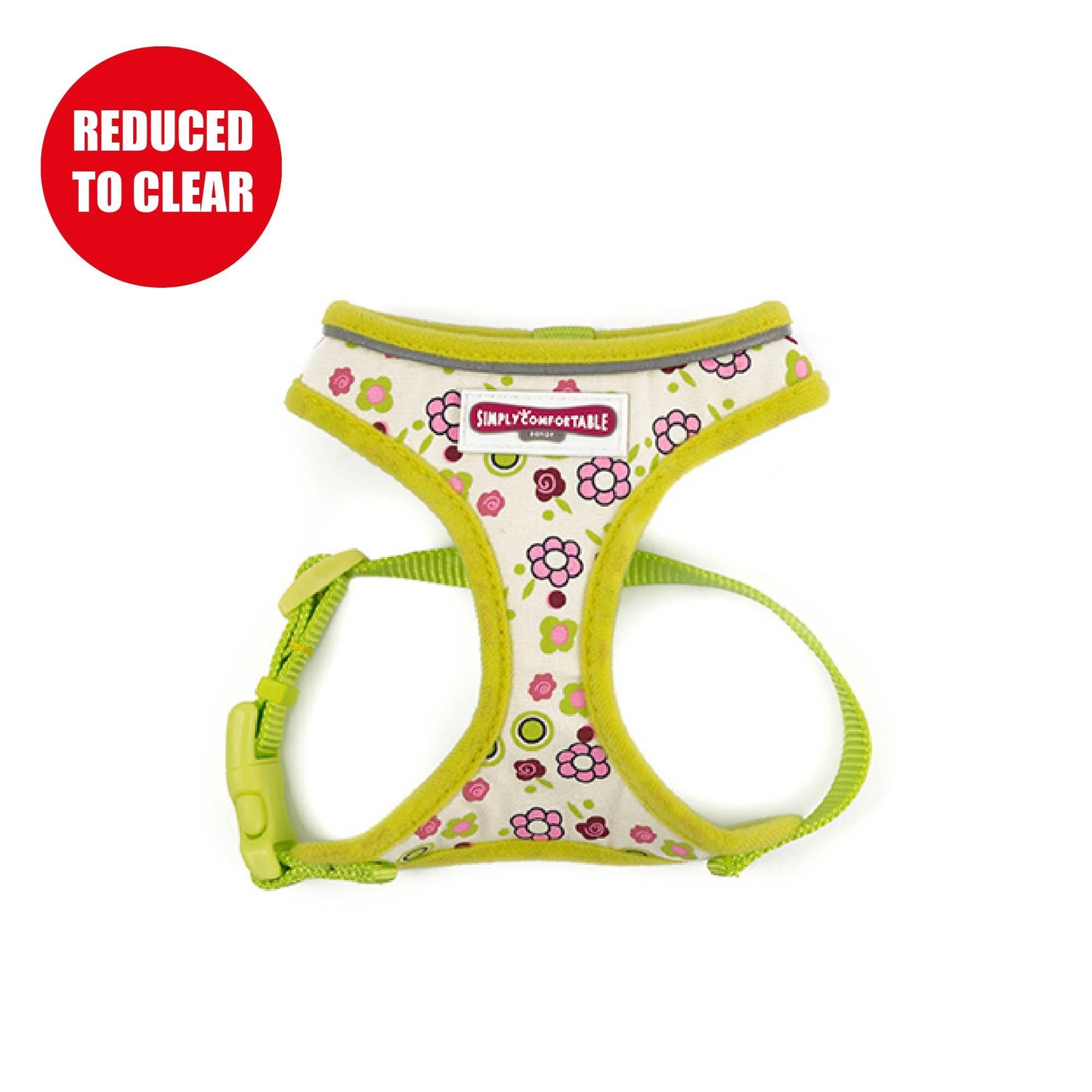 Ancol Lime Flowers Dog Harness XS 28-40cm - Ormskirk Pets