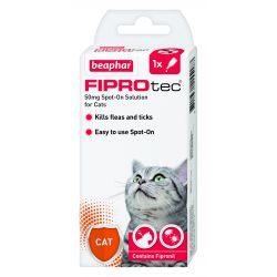 Beaphar FIPROtec Spot-On for Cats 1 pipette 1tmnt - Ormskirk Pets